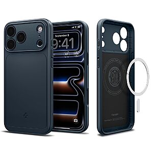 Spigen Thin Fit MagFit Phone Case for iPhone 17 Pro Max (Metal Slate)