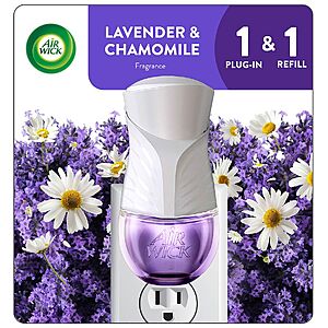 Air Wick Plug-In Kit (Warmer + 1 Refill, Lavender & Chamomile) $1.35 + Free Pickup on