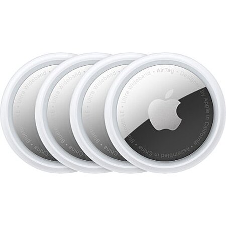 Apple AirTag (4 Pack) (1st Generation) 2021 Silver $56.88
