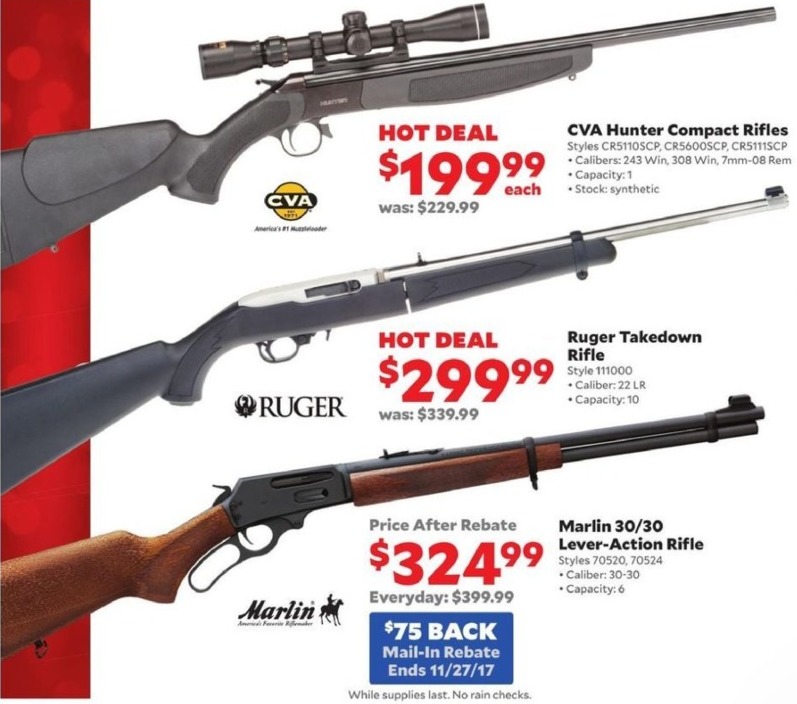 Academy Sports + Outdoors Black Friday: Ruger Takedown Rifle in .22LR