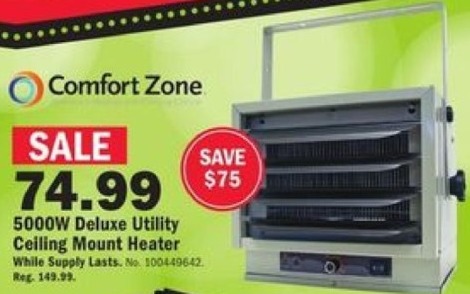 Mills Fleet Farm Black Friday Comfort Zone 5000w Deluxe