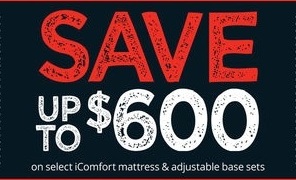 Conns Black Friday: iComfort Mattresses and Adjustable Base Sets, Select Styles - Up to $600 Off