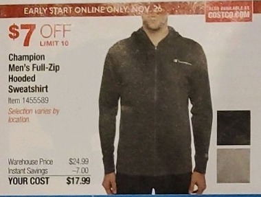 champion sweatshirt costco