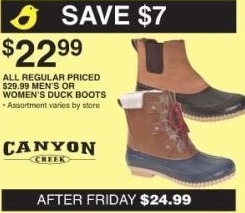 canyon duck boots