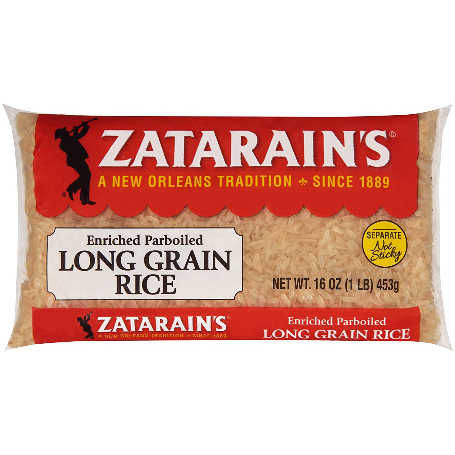 Zatarain's Enriched Parboiled Long Grain Rice, 16 oz (1 tiny pound) $43.75
