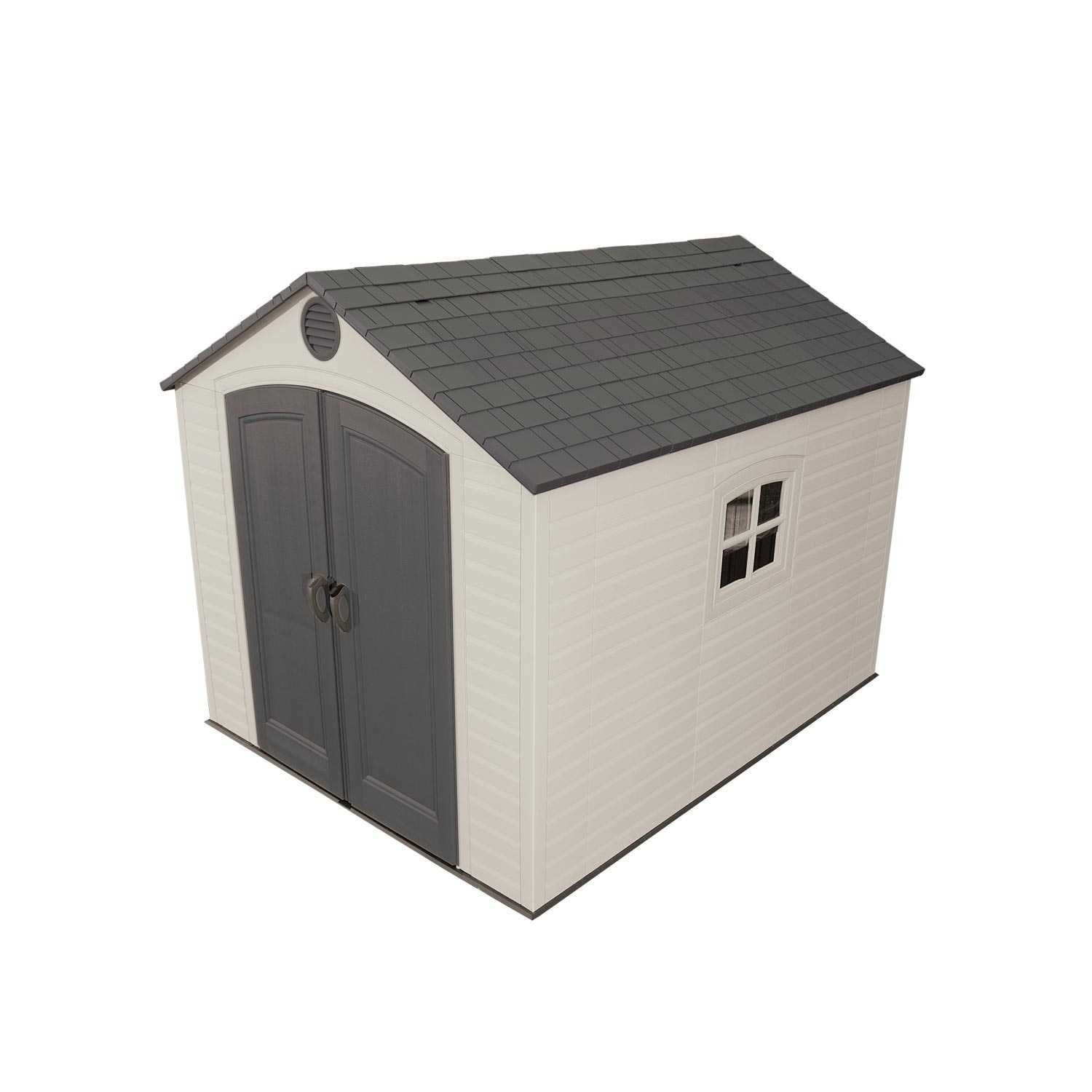 Lifetime 6405 Outdoor Storage Shed W Window Shelving 8 X 10