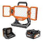 RIDGID 18V Hybrid Panel Light Kit with 4.0Ah Battery and Charger $119