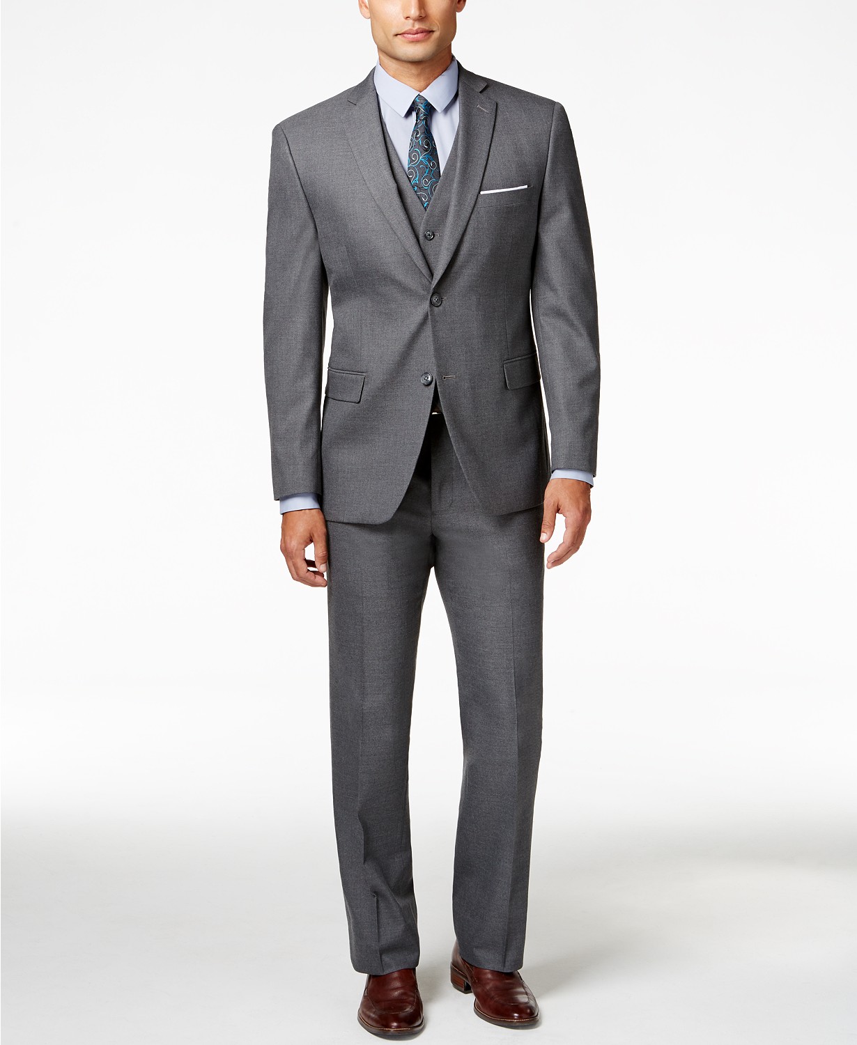 Alfani Men's Stretch Performance Solid Slim-Fit Suit - $73.99