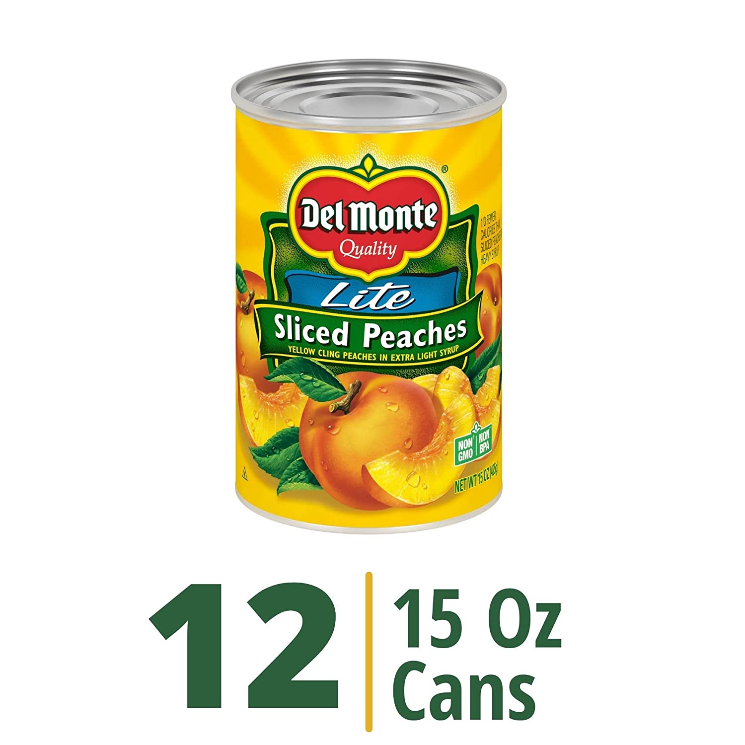 Sliced Yellow Peaches in Extra Light Syrup, 15 Ounce (Pack of 12)   less than $1.00 / can  whoo $11.68
