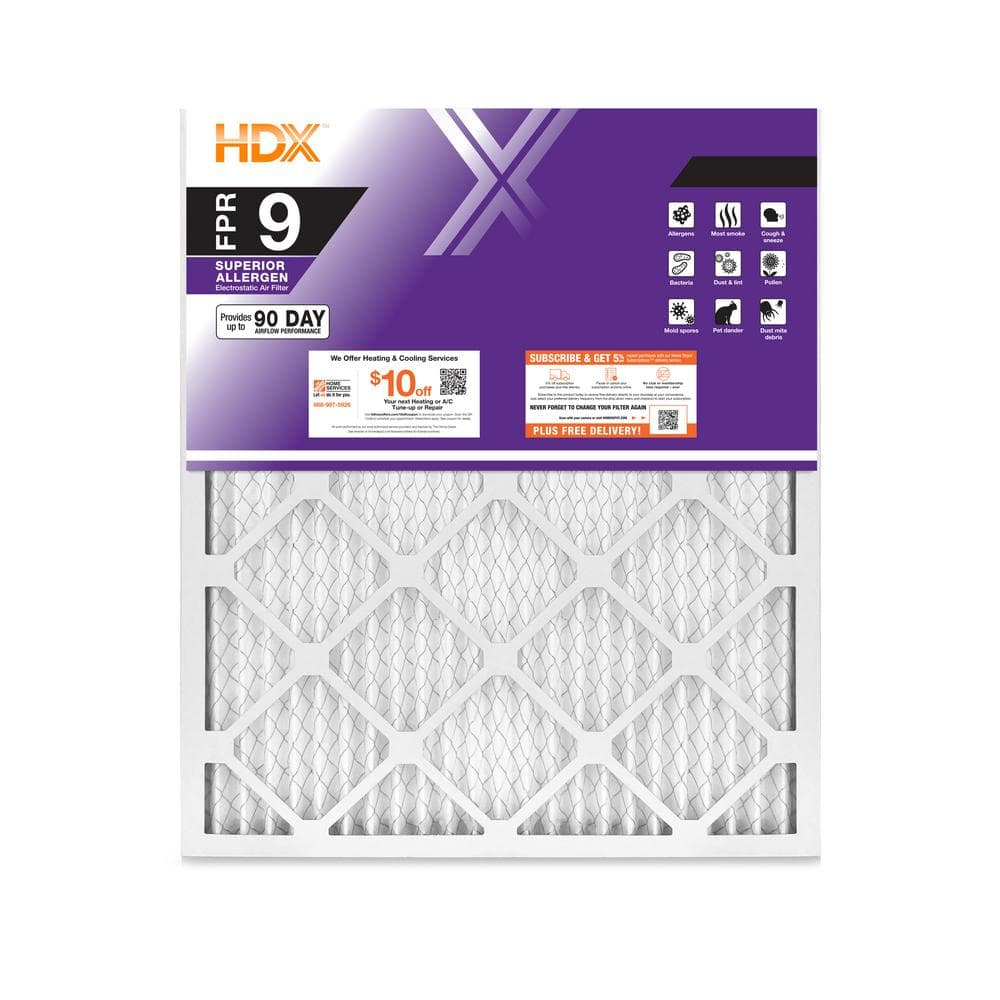 Home Depot HDX 1" HVAC filters, buy two get two free instore (YMMV)