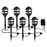 Low-Voltage Black Audio Path Light Kit with Bluetooth Technology (6-Pack) $101.40 + fs @homedepot.com