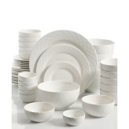 Gibson White Elements Lexington 42-Pc. Dinnerware Set, Service for 6 $45.49