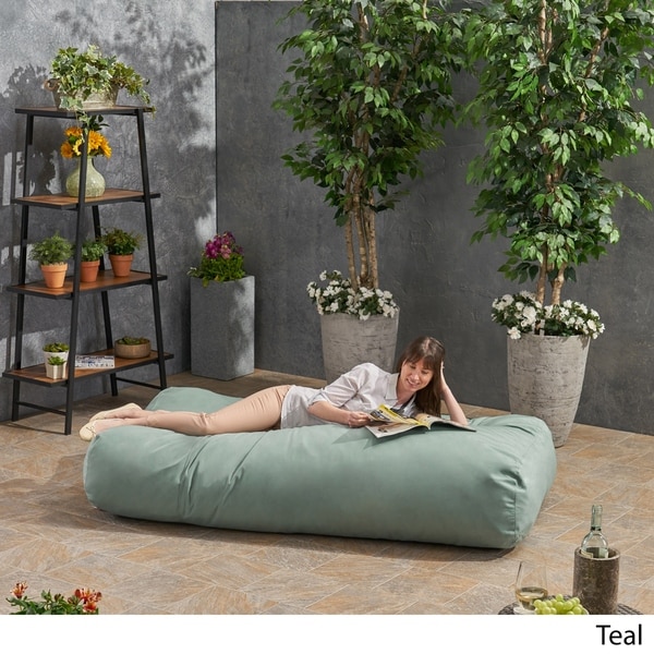 Carol Outdoor 6 X3 Lounger Bean Bag By Christopher Knight Home