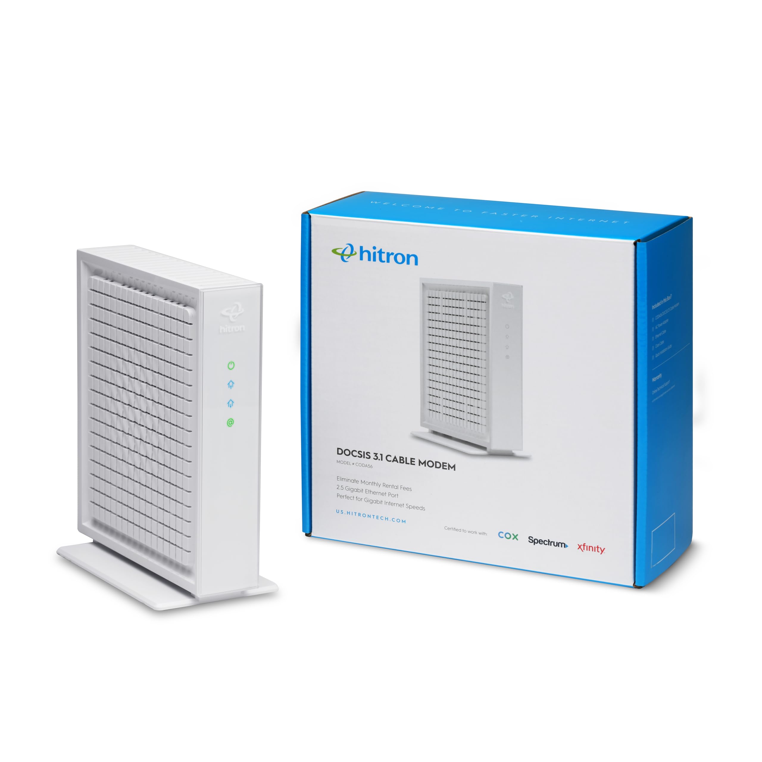 Hitron CODA56 Multi-Gigabit DOCSIS 3.1 Modem | $118.99 Amazon Lightning ...