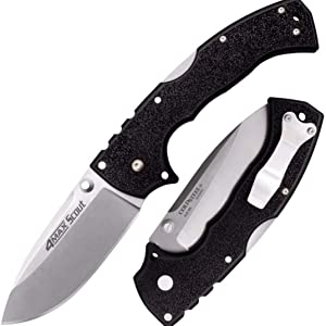 Cold Steel 4-Max Scout Folding Knife w/ Tri-Ad Lock & G-10 Handle $63.99