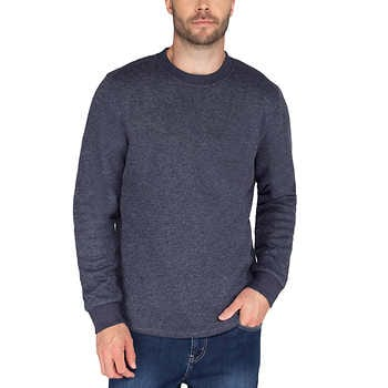 BC Clothing Men’s Fleece Lined Crew Sweatshirt | Costco $12.99