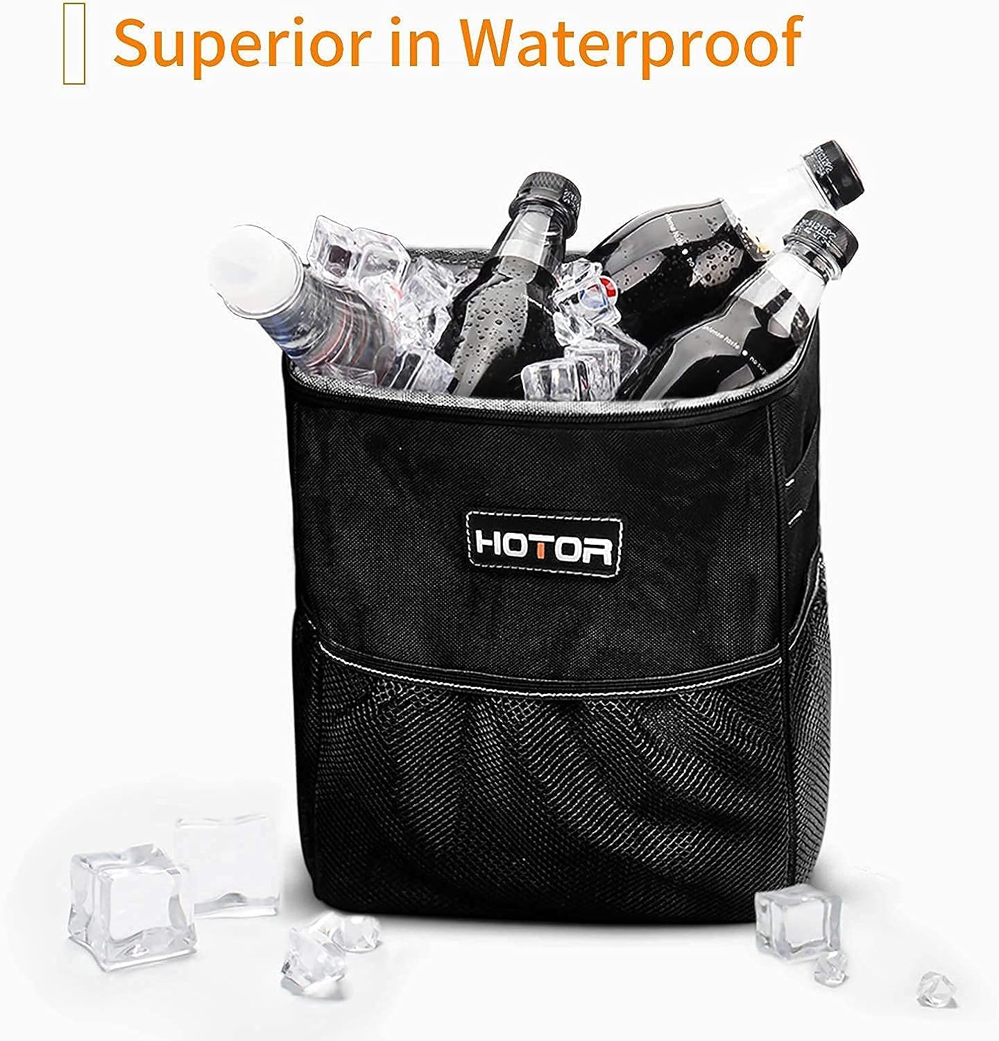 HOTOR Car Trash Can with Lid and Storage Pockets - $4.50 + Free Shipping