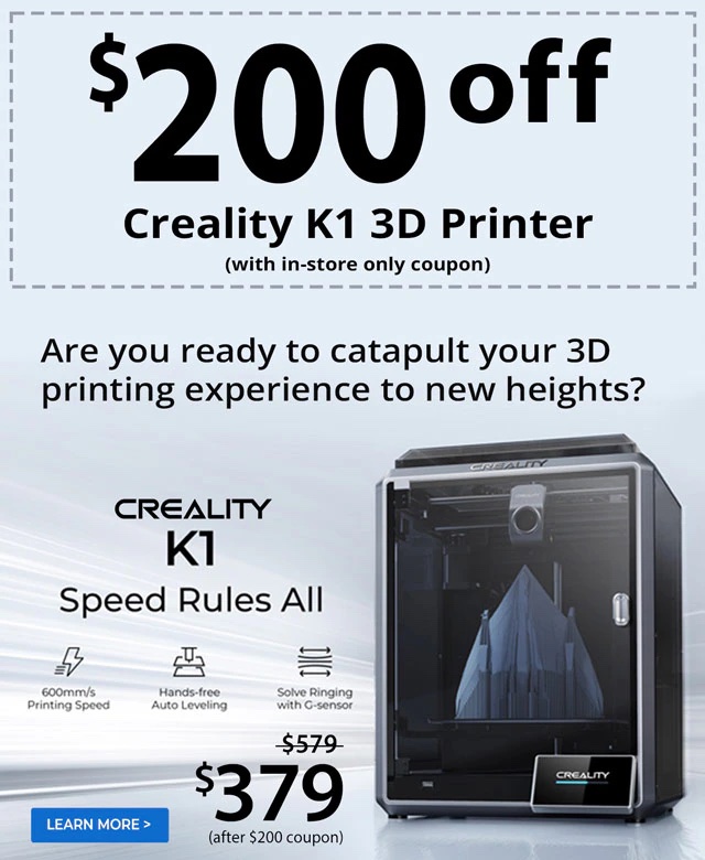 YMMV Microcenter has Creality K1 3D Printer for 380 look in your email