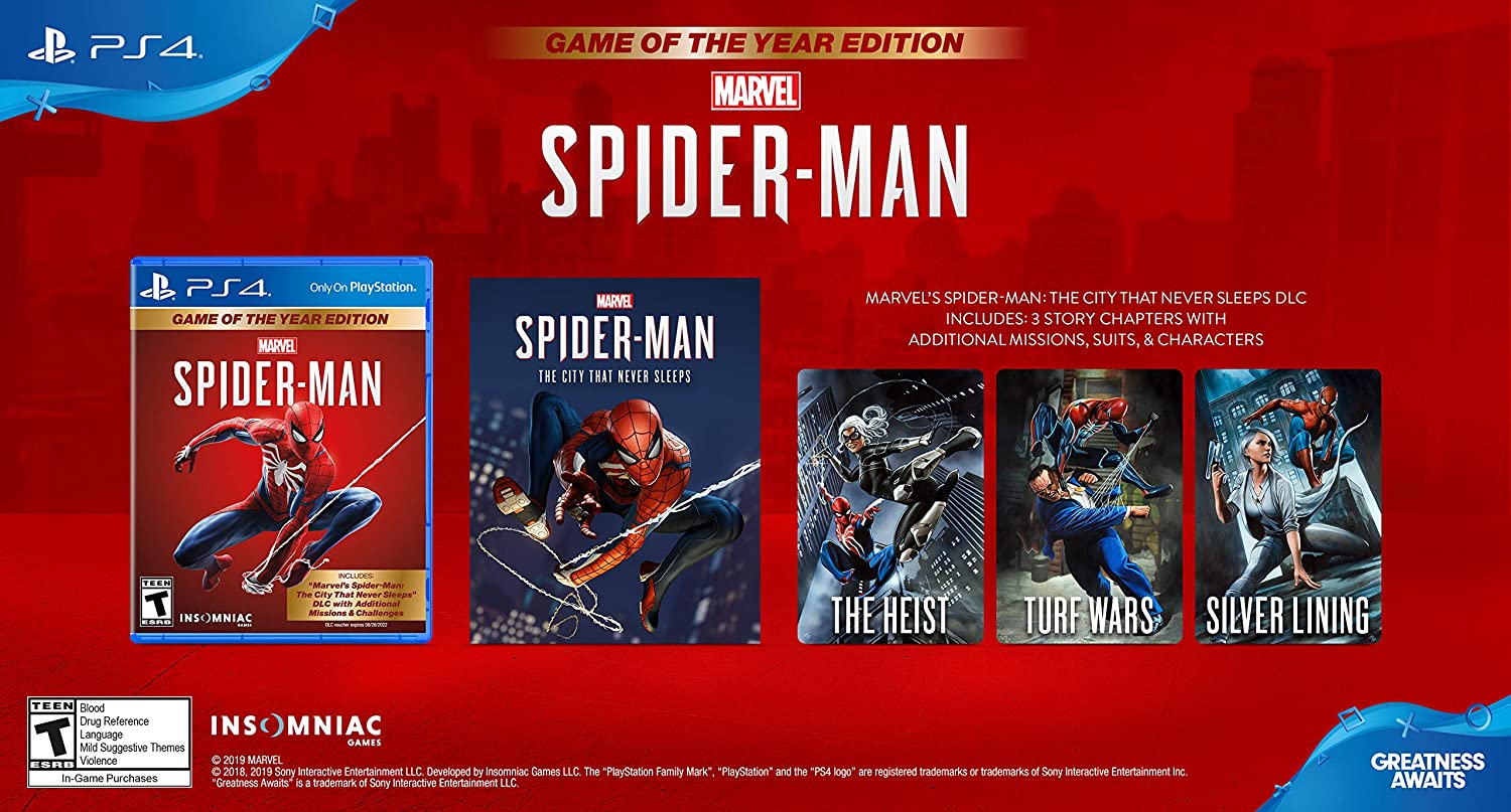 Marvel's Spider-Man: Game of The Year Edition (PS4) $9.93