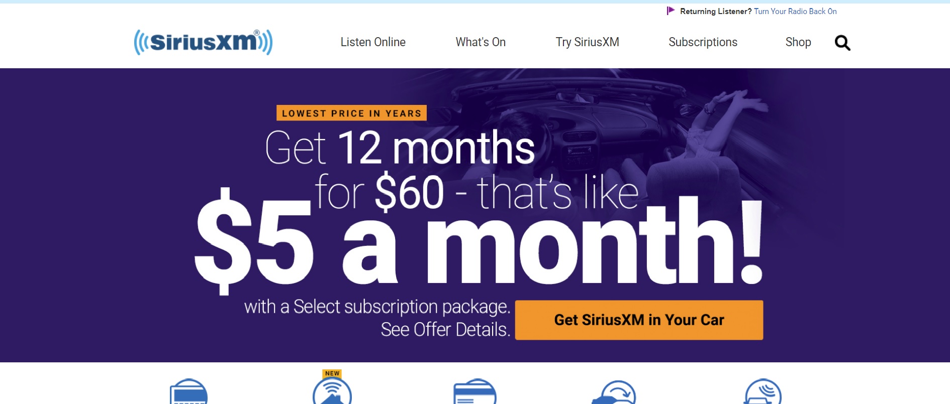 Sirius Xm 12 Month Deal Select Service 68