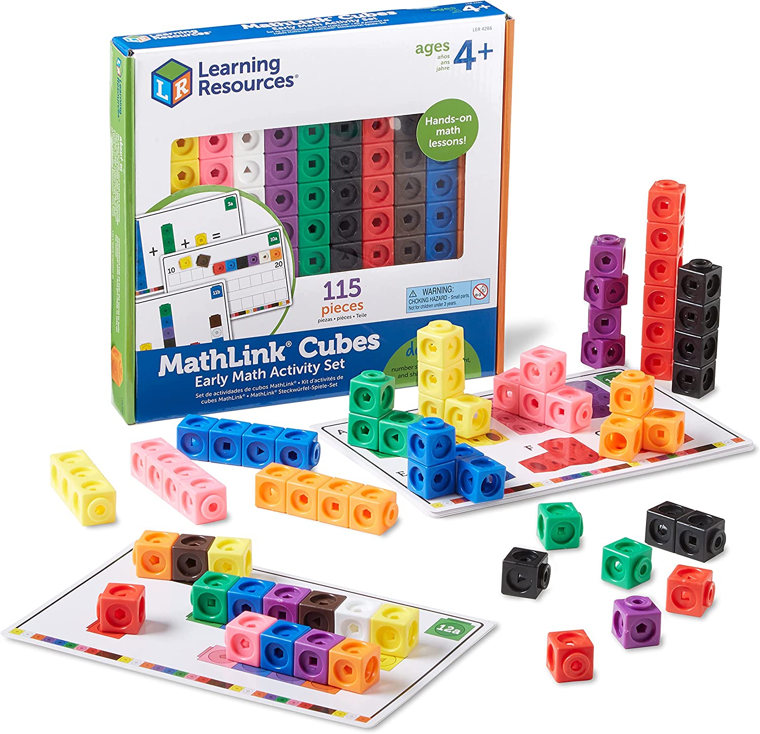 115-Piece Learning Resources MathLink Cubes Early Math Activity Set $7.49 at Amazon