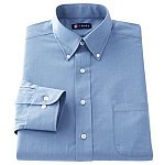 Men's Shirts: Arrow Slim-Fit Solid Point-Collar Dress Shirt or Chaps Classic-Fit Broadcloth Solid Button-Down Collar Dress Shirt $5.75 + $1 per item Shipping