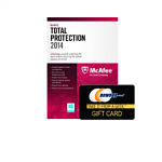 McAfee Total Protection 2014 (3 PCs) + $10 Newegg Gift Card Free after $65 rebate + Free Shipping