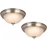 2-Pack Commercial Electric LED Flushmount in Brushed Nickel or Oil Rubbed Bronze $22.40 + Free Store Pick-Up