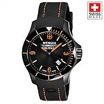 Wenger Swiss Military Men's Battalion Sport Black Dial Silicone Band Watch $89.99 + free shipping