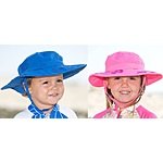 2-Pack Sun Protection Zone Kids' Safari Boonie Beach Hat (choose blue or pink) $9 + Free Shipping