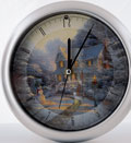 Thomas Kinkade Clocks: Night before Christmas Musical Clock or Sleigh Ride Clock $6 each + $1 S/H