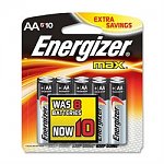 10-pack Energizer Max Alkaline AA and AAA Batteries Free after Worklife Rewards