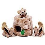 4-Piece Outward Hound Hide-A-Squirrel Plush Toys for Dogs (Large) $8
