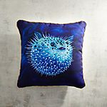 Pier 1 Imports Decorative Pillow: Puffer Fish $3 + Free Store Pickup