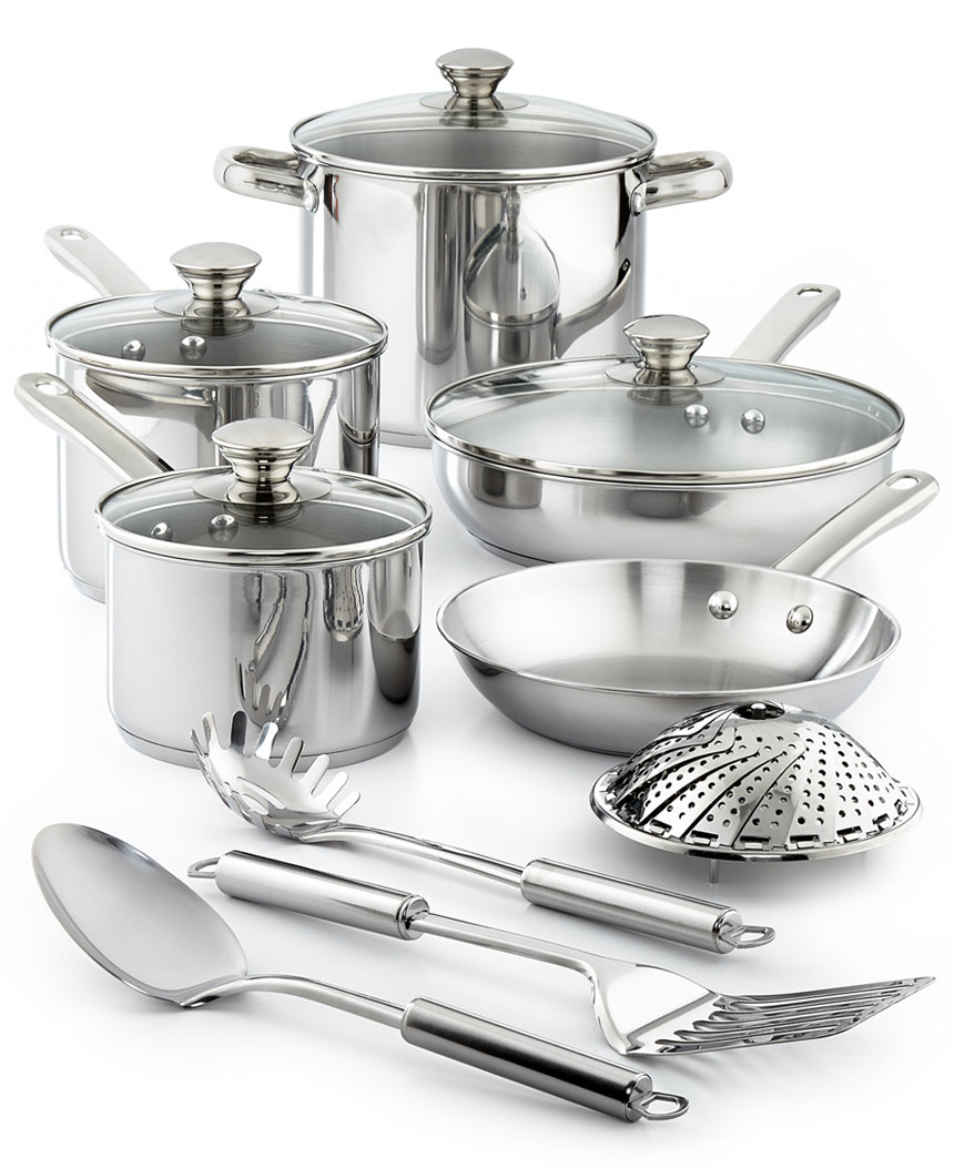 13-Piece Tools of the Trade Stainless Steel Cookware Set - Slickdeals.net Tools Of The Trade Cookware Stainless Steel