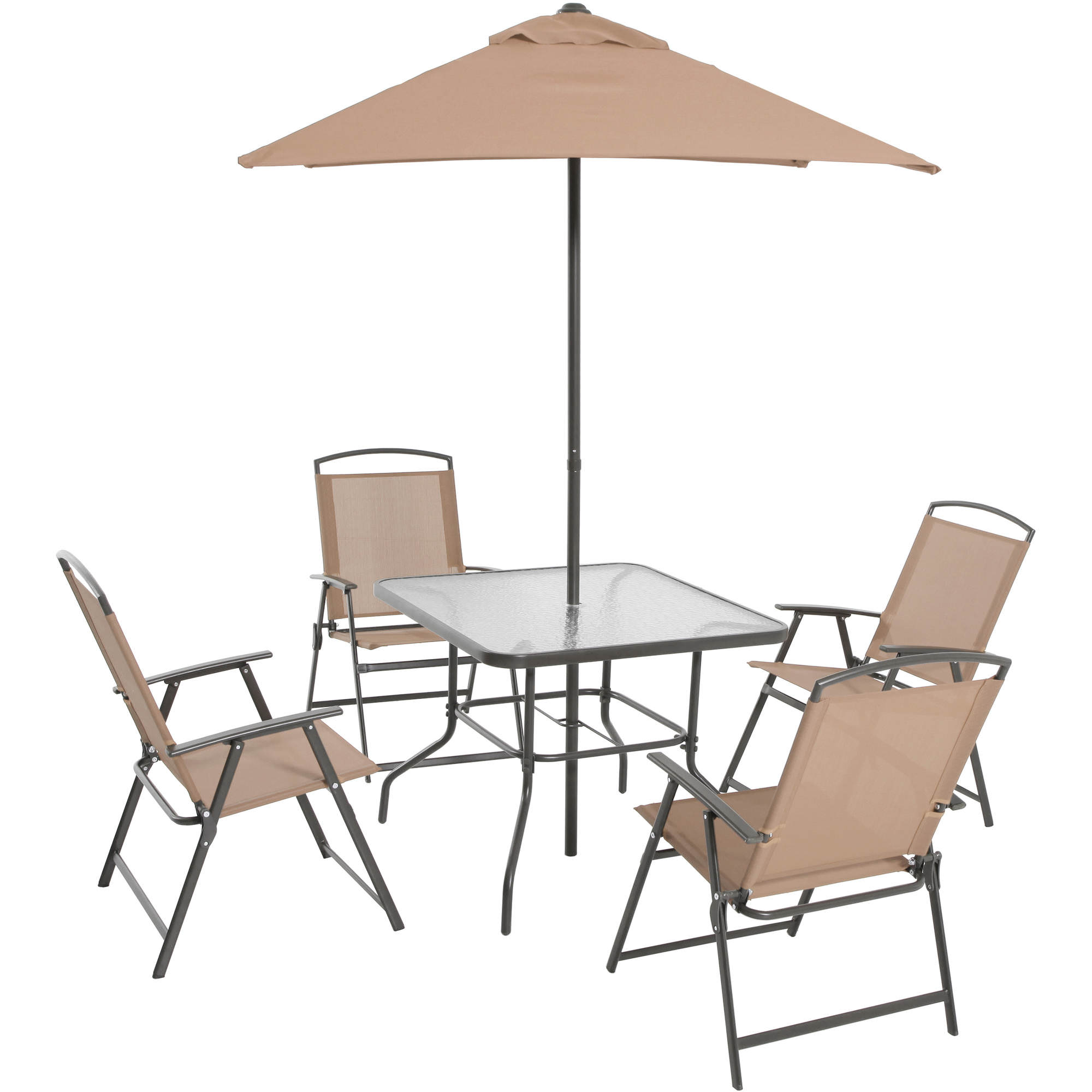 6 Piece Mainstays Albany Lane Folding Outdoor Patio Dining Set 85