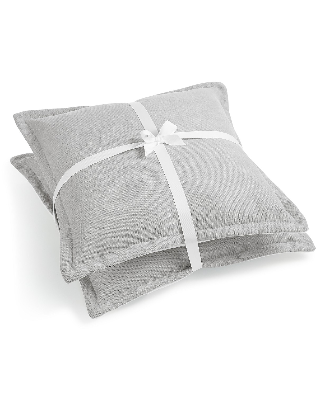2 Pack Lacourte Handcrafted Solid Chenille Decorative Pillows