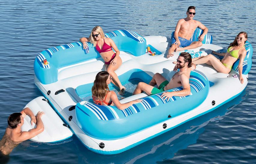 H2O GO! Bahama Wave Island 6-Person Float (Large, 13'x8') for $69.99 at Costco Stores *B&M YMMV*