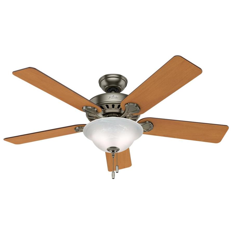 Ceiling Fans 52 Hunter Antique Pewter Indoor 5 Blade Ceiling Fan