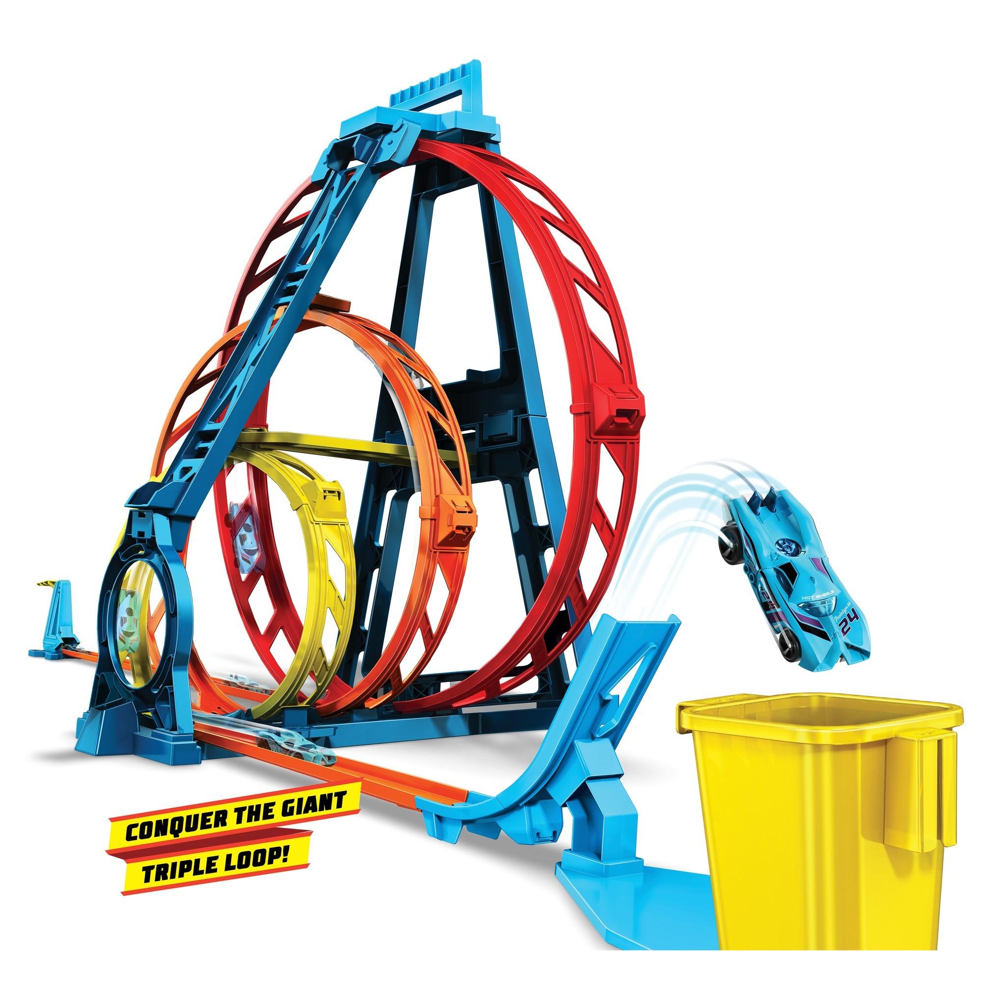 hot wheels 4 loop track