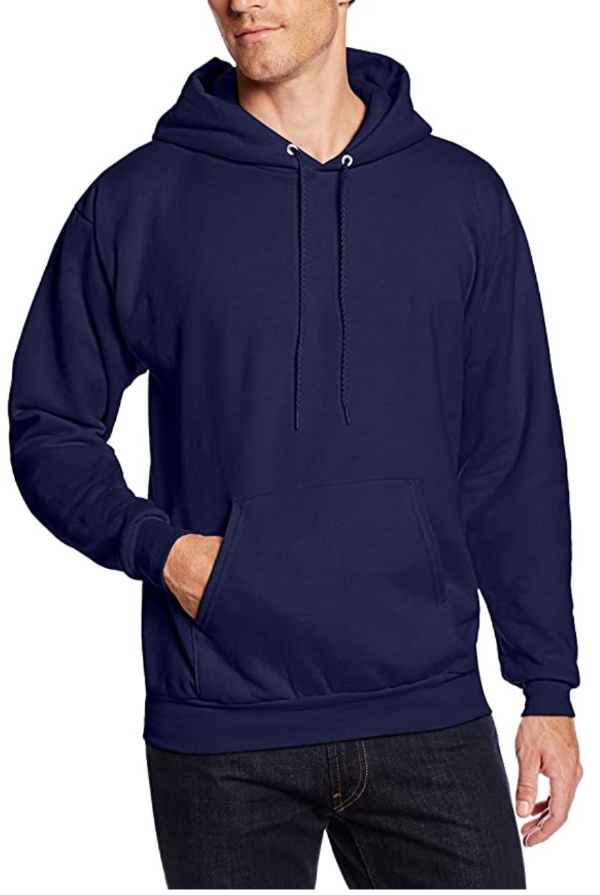 hanes men's hooded sweatshirt