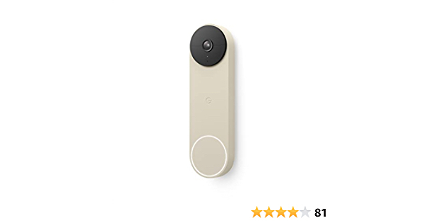 Google Nest Doorbell (Battery) - Wireless Doorbell Camera - Video Doorbell - Linen - $129.99