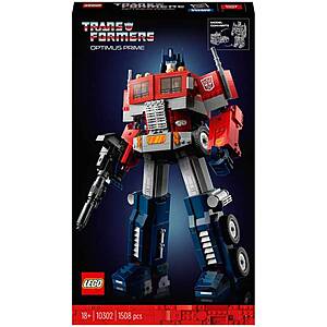 Lego Icons Optimus Prime, Transformers Robot Model Set 10302 : Target