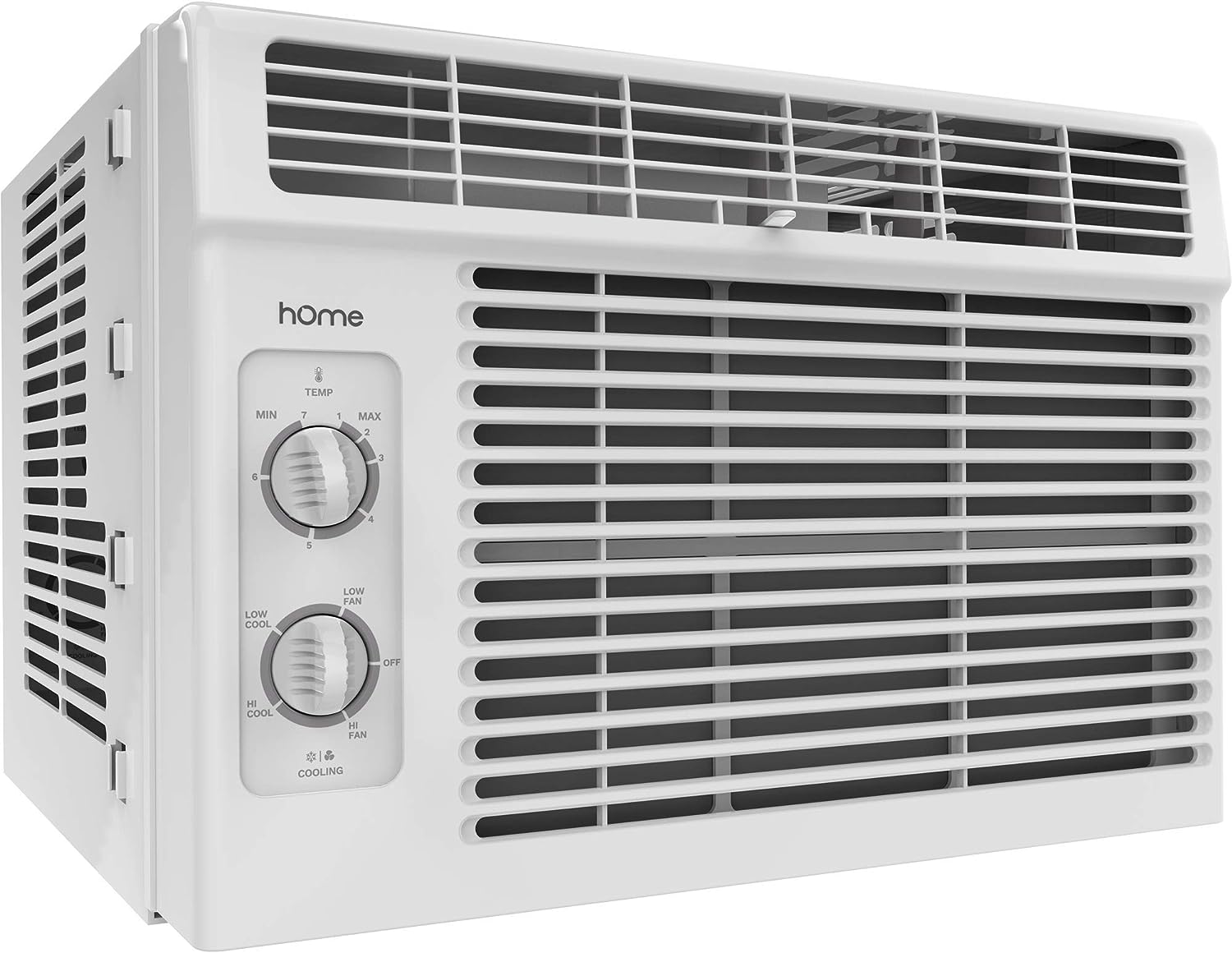 hOmeLabs Window Air Conditioner 5000 BTU - Easy Mechanical Control Compact AC Unit with Washable Reusable Filter, 2 Cooling Speeds, 2 Fan Speeds - Ideal for Bedroom and R - $109.99