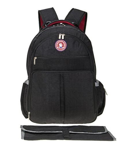 Multifunctional Baby Diaper Travel Diaper Bag with Changer Pad for $15