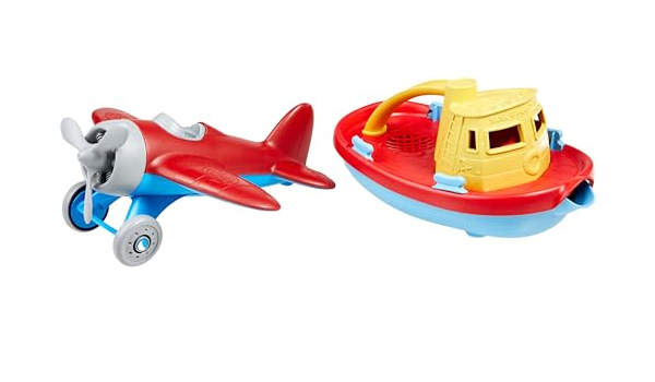 Green Toys Airplane - Tug Bundle - $9.47