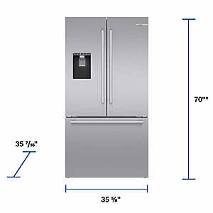 Costco Members Bosch 500 Series 26 cu. ft. Bottom Mount French