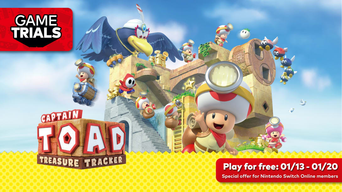 Nintendo Switch Online Members: Captain Toad: Treasure Tracker (Nintendo Switch Digital Download) Game Trial Free (1/13 - 1/20)