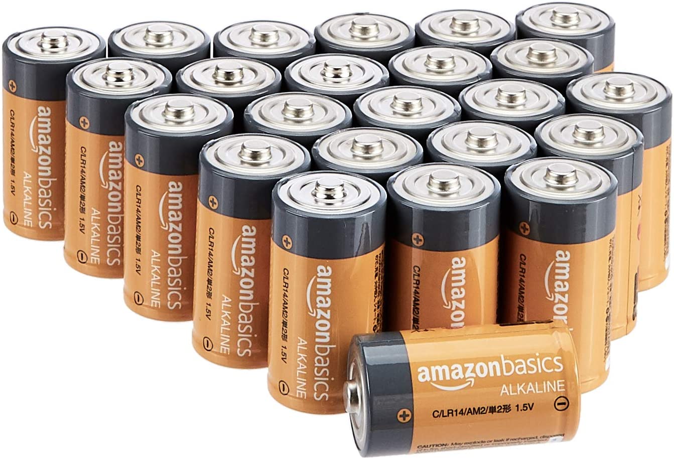 3)  Basics 4 count C Cell Alkaline All-Purpose Batteries