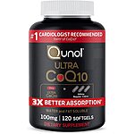 120-Count 100mg Qunol Ultra CoQ10 Antioxidant Supplement Softgels $18 w/ S&amp;S + Free S&amp;H